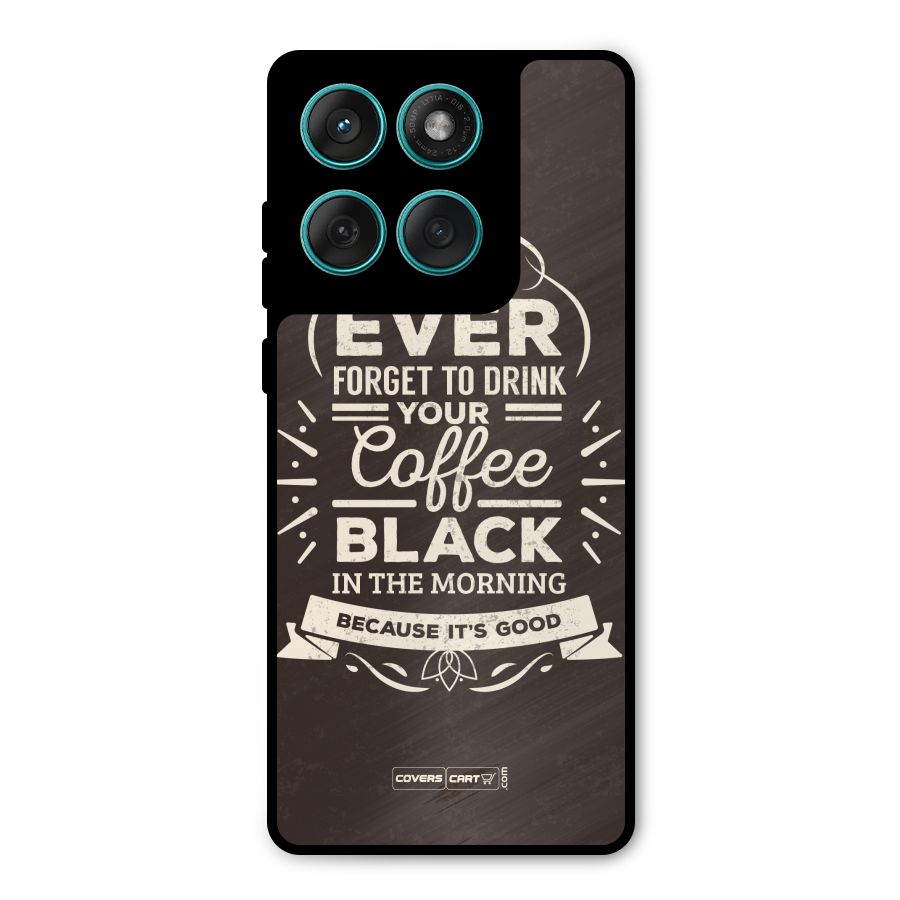 Morning Coffee Love Metal Back Case for Motorola Edge 60 Fusion