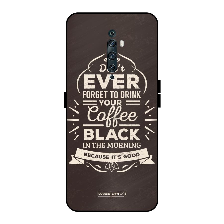 Morning Coffee Love Metal Back Case for Oppo Reno2 F