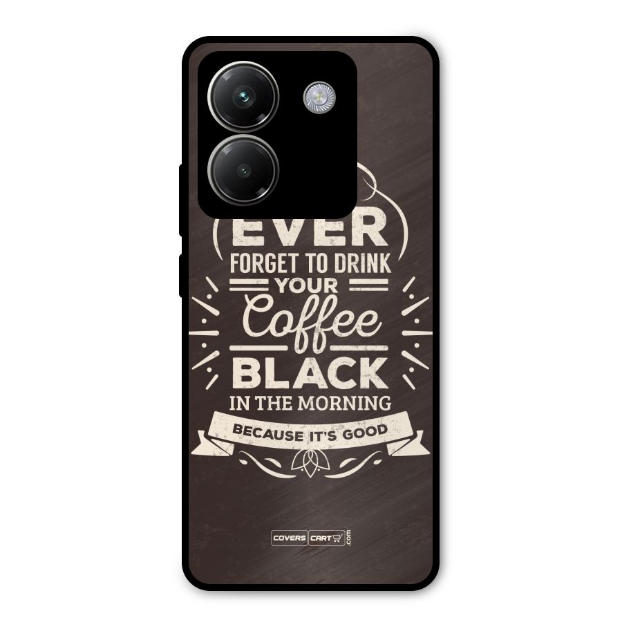Morning Coffee Love Metal Back Case for Poco M7 Pro 5G