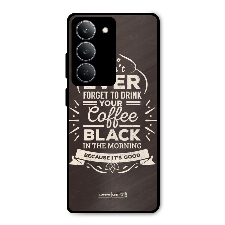Morning Coffee Love Metal Back Case for Realme 14x