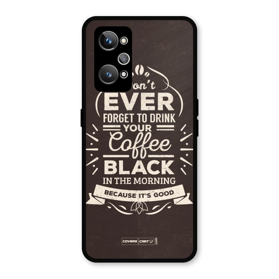 Morning Coffee Love Metal Back Case for Realme GT Neo2