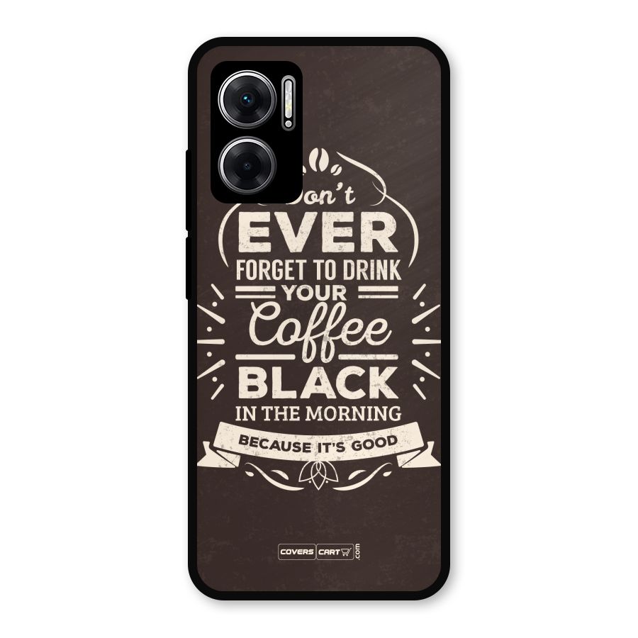 Morning Coffee Love Metal Back Case for Redmi 11 Prime 5G