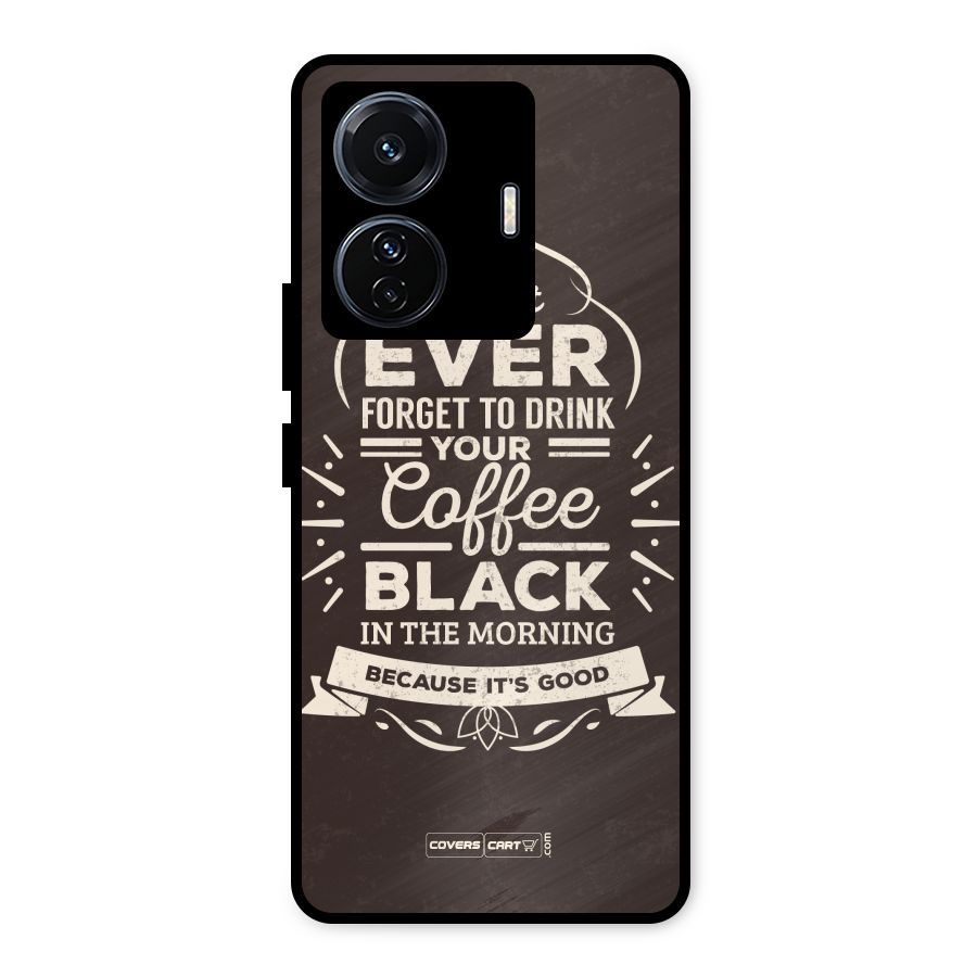 Morning Coffee Love Metal Back Case for Vivo T1 Pro