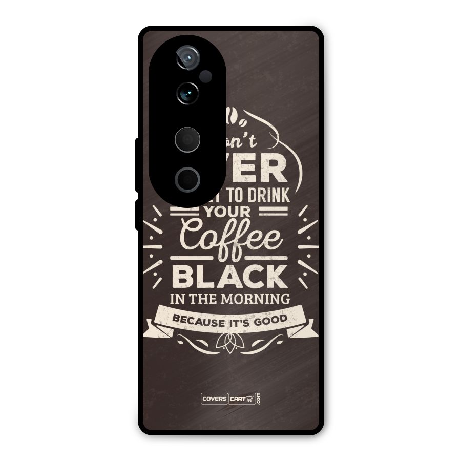 Morning Coffee Love Metal Back Case for Vivo T3 Ultra