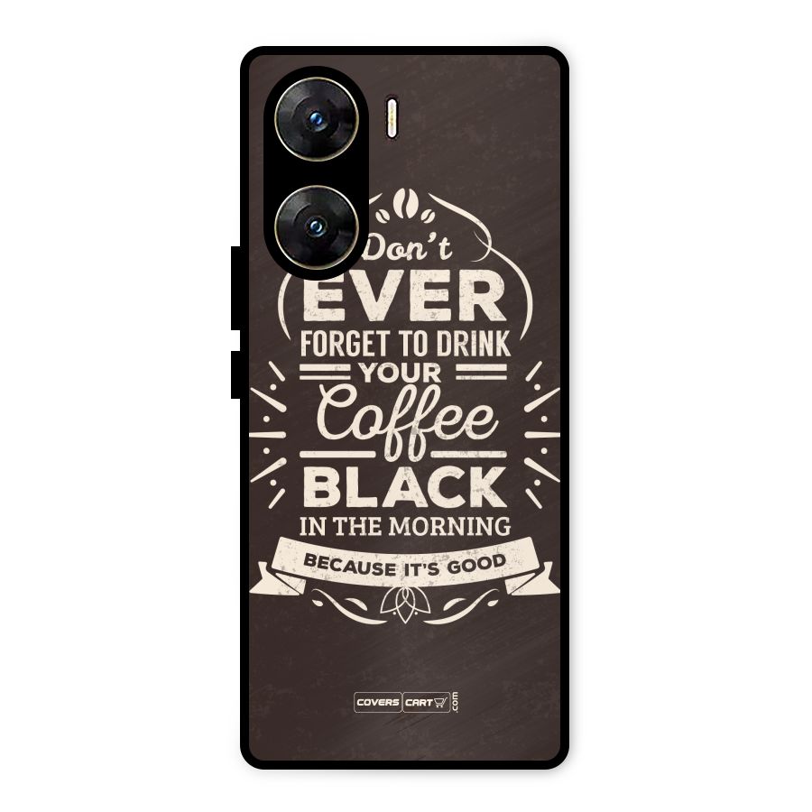 Morning Coffee Love Metal Back Case for Vivo V29e