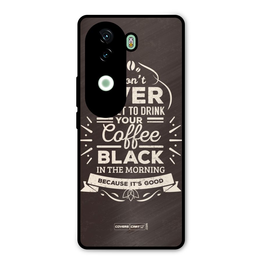Morning Coffee Love Metal Back Case for Vivo V40e