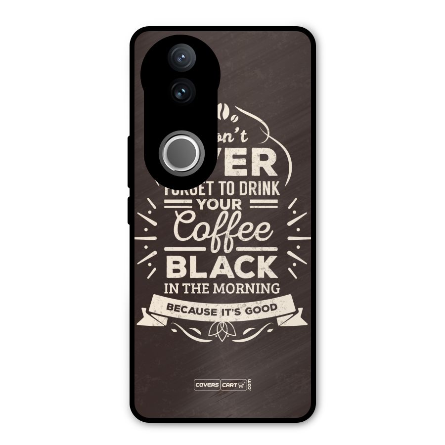 Morning Coffee Love Metal Back Case for Vivo V50e