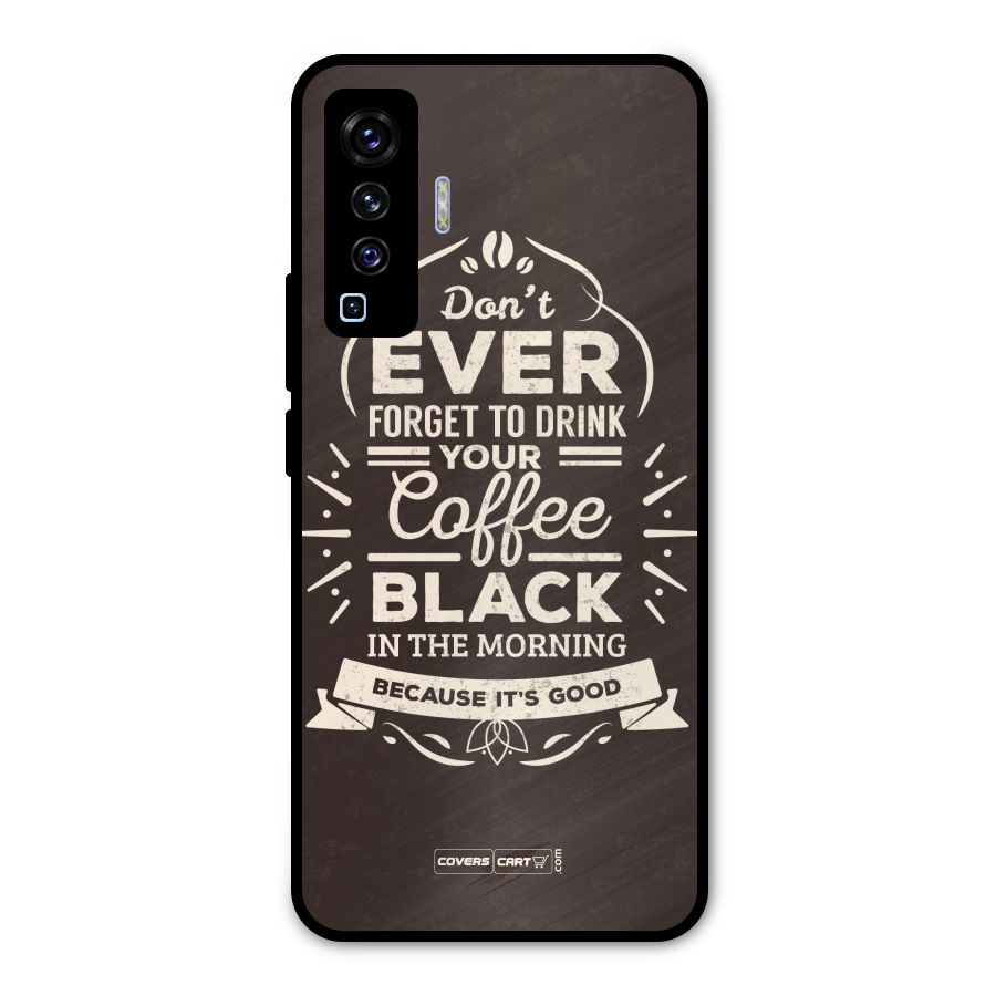 Morning Coffee Love Metal Back Case for Vivo X50