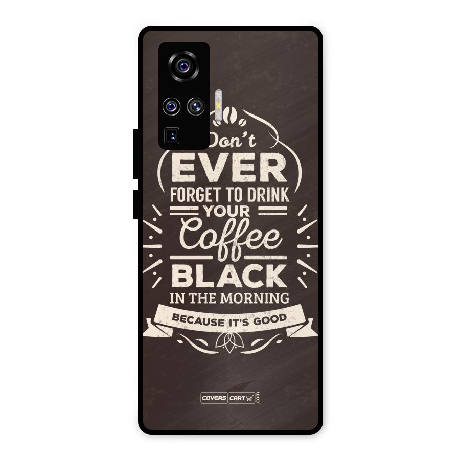 Morning Coffee Love Metal Back Case for Vivo X50 Pro