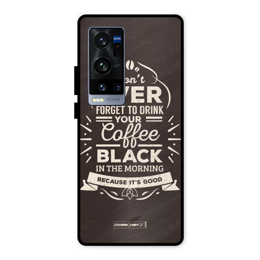 Morning Coffee Love Metal Back Case for Vivo X60 Pro Plus