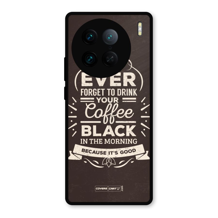 Morning Coffee Love Metal Back Case for Vivo X90 Pro