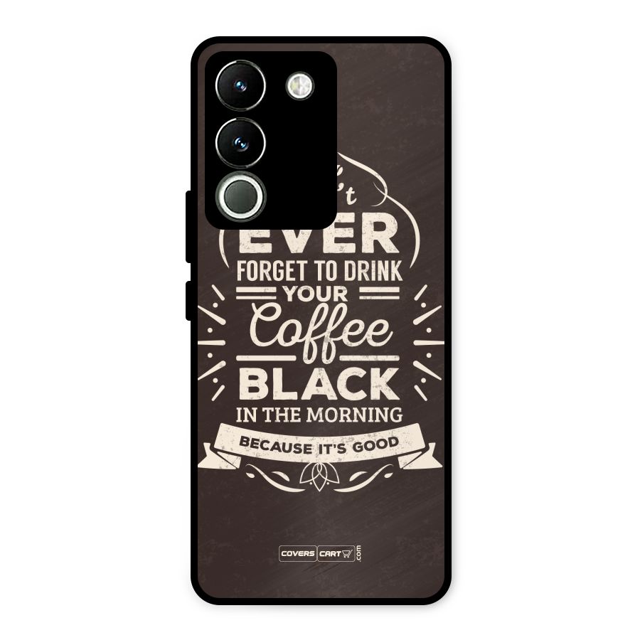 Morning Coffee Love Metal Back Case for Vivo Y200