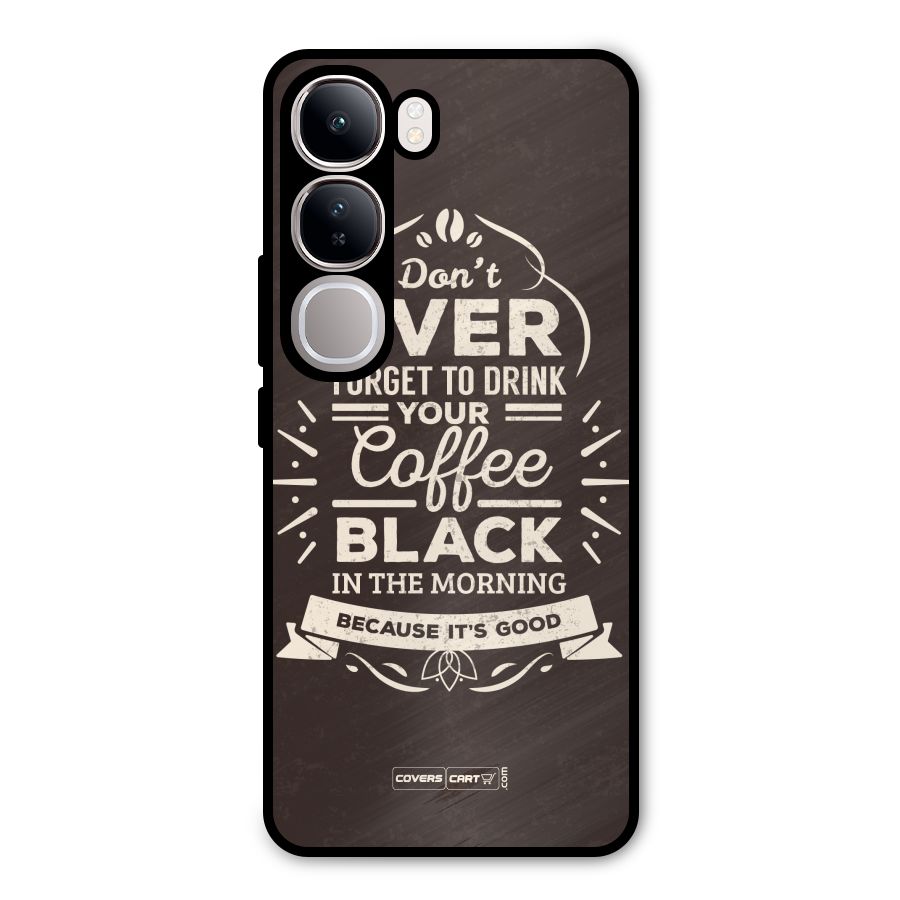 Morning Coffee Love Metal Back Case for Vivo Y300