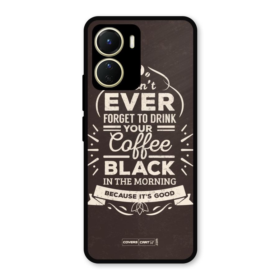 Morning Coffee Love Metal Back Case for Vivo Y56