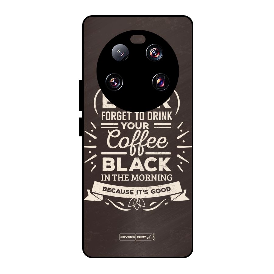Morning Coffee Love Metal Back Case for Xiaomi 13 Ultra