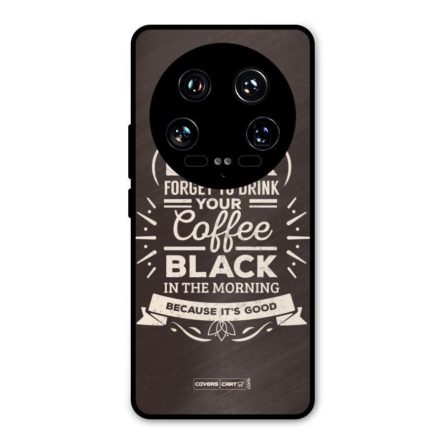 Morning Coffee Love Metal Back Case for Xiaomi 14 Ultra