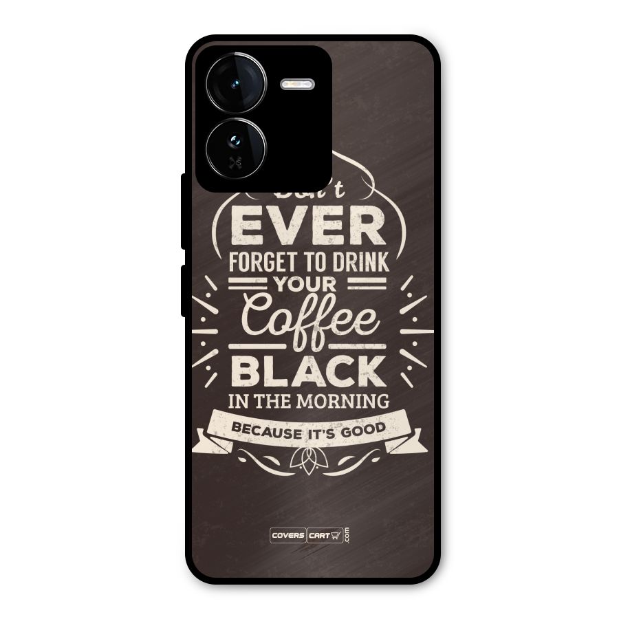 Morning Coffee Love Metal Back Case for iQOO Z9