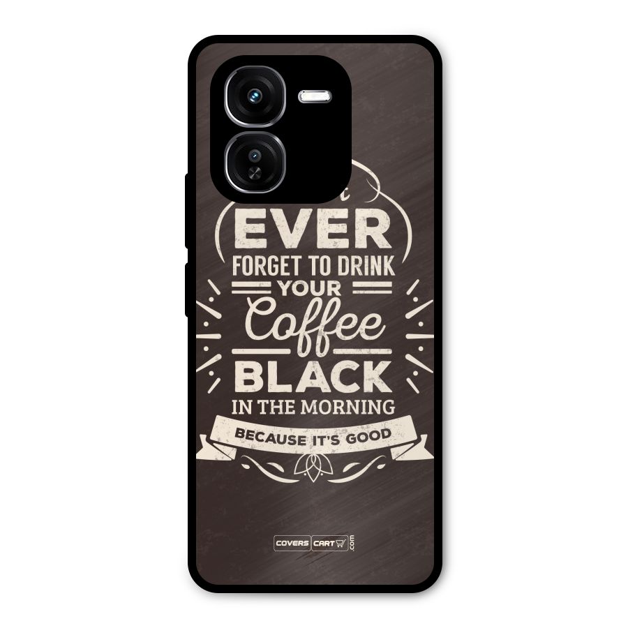 Morning Coffee Love Metal Back Case for iQOO Z9x