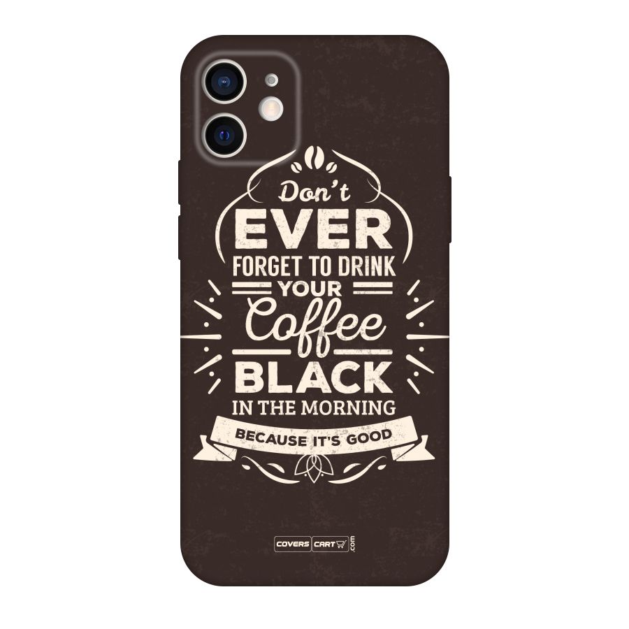 Morning Coffee Love Original Polycarbonate Back Case for iPhone 12