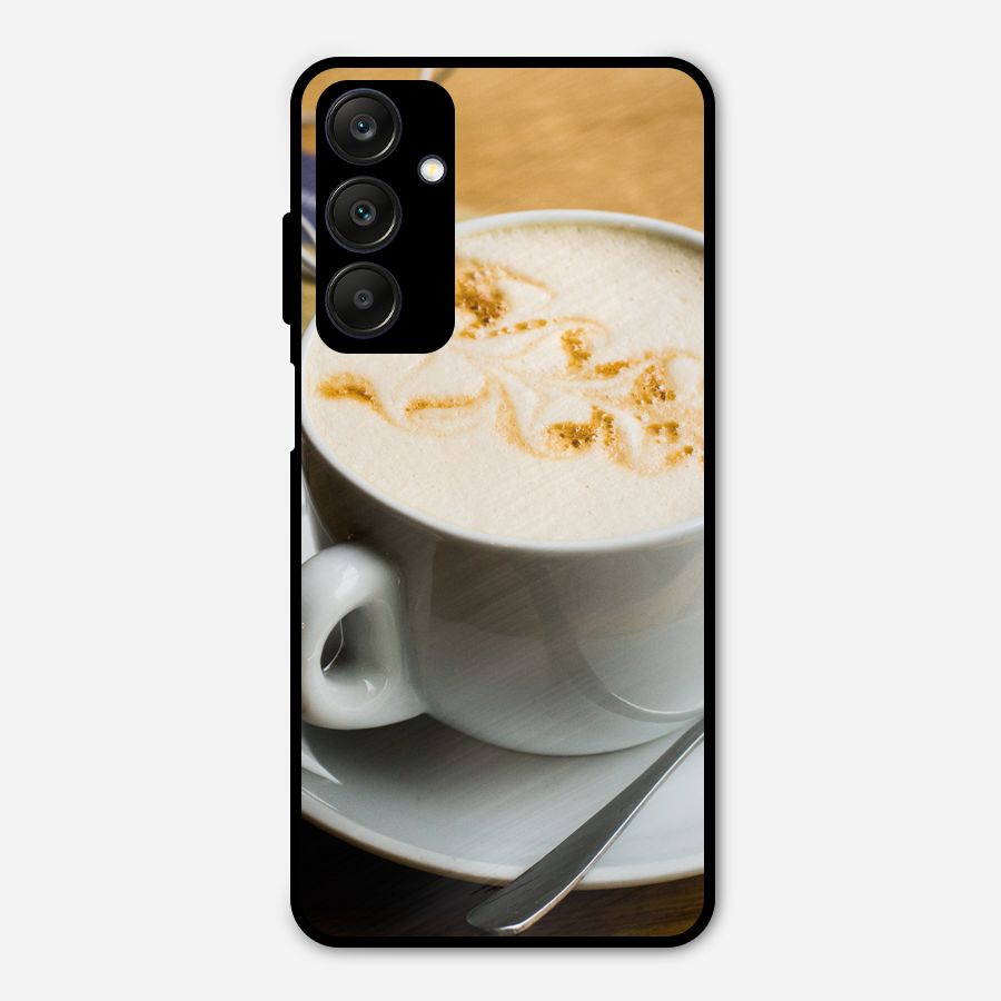 Morning Coffee Metal Back Case for Galaxy A25 5G