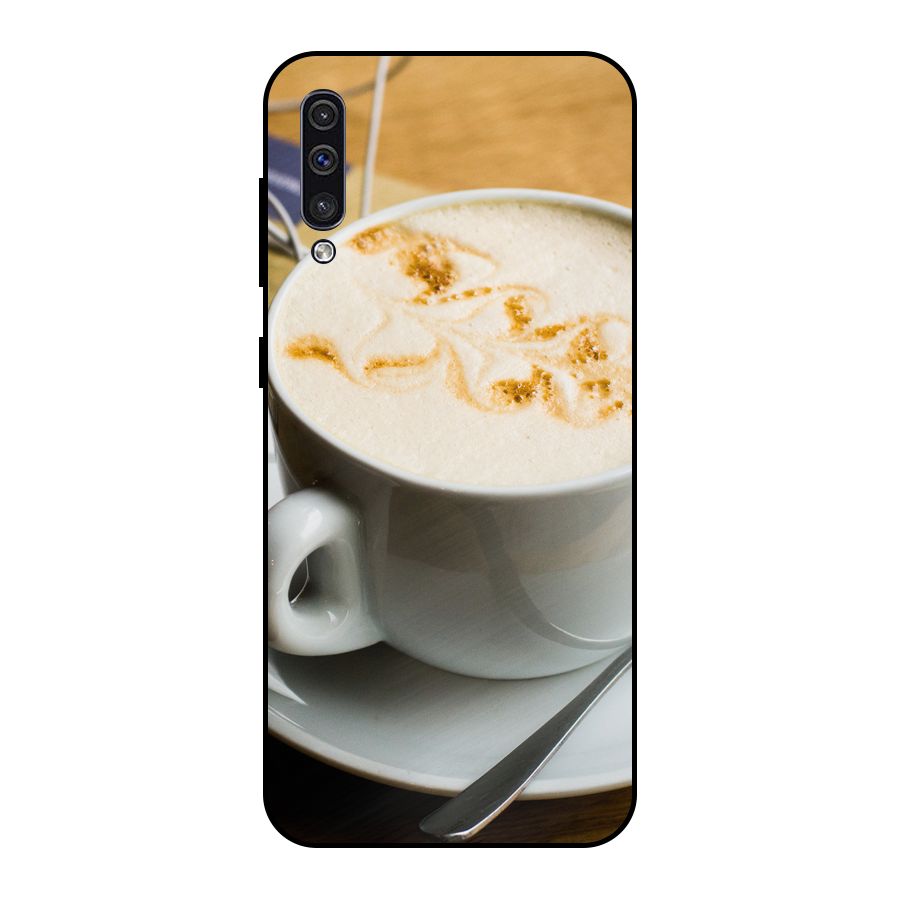 Morning Coffee Metal Back Case for Galaxy A50s