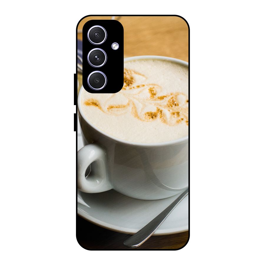 Morning Coffee Metal Back Case for Galaxy A54