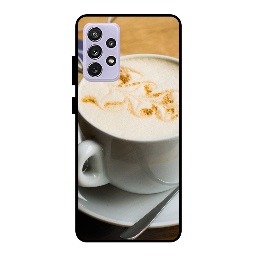 Morning Coffee Metal Back Case for Galaxy A72