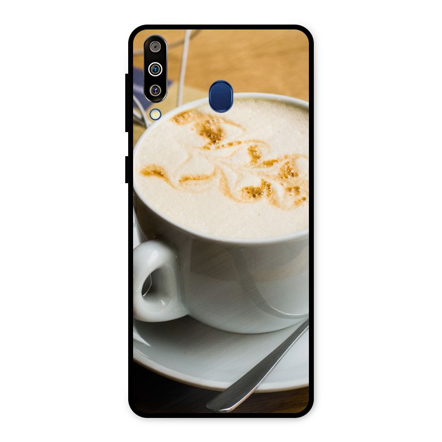 Morning Coffee Metal Back Case for Galaxy M30