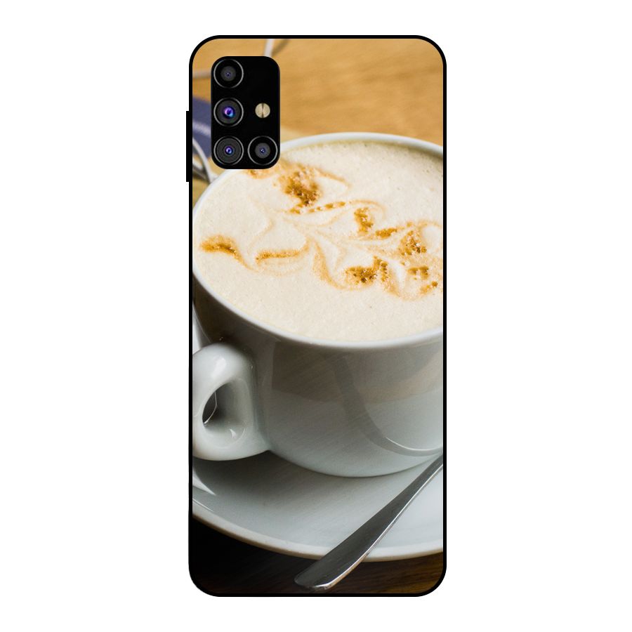 Morning Coffee Metal Back Case for Galaxy M31s