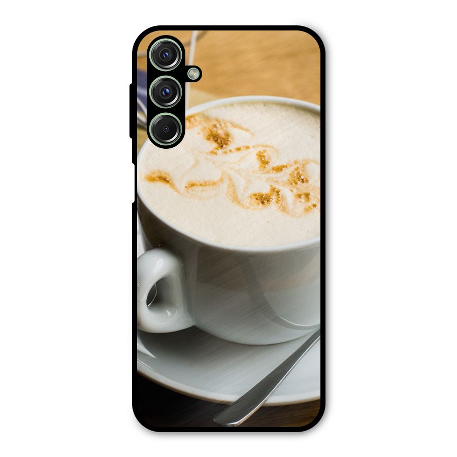 Morning Coffee Metal Back Case for Galaxy M34