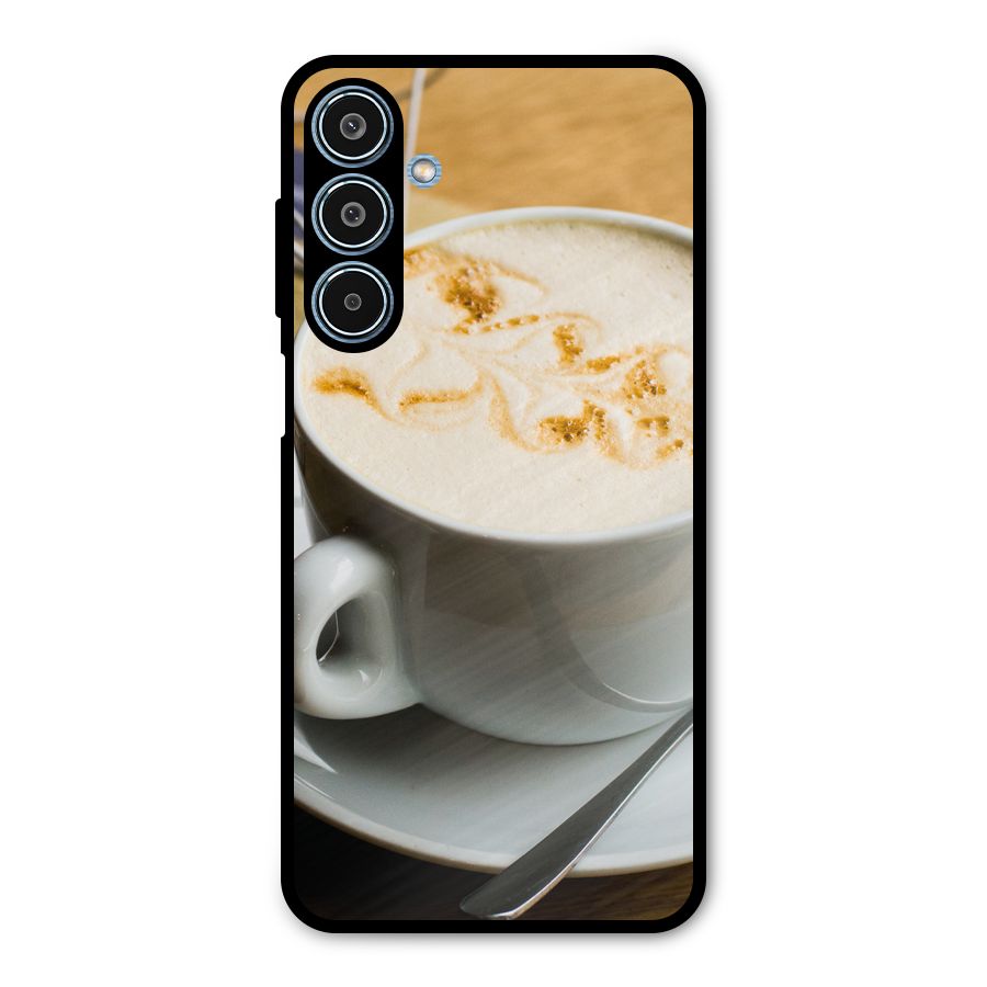 Morning Coffee Metal Back Case for Galaxy M35