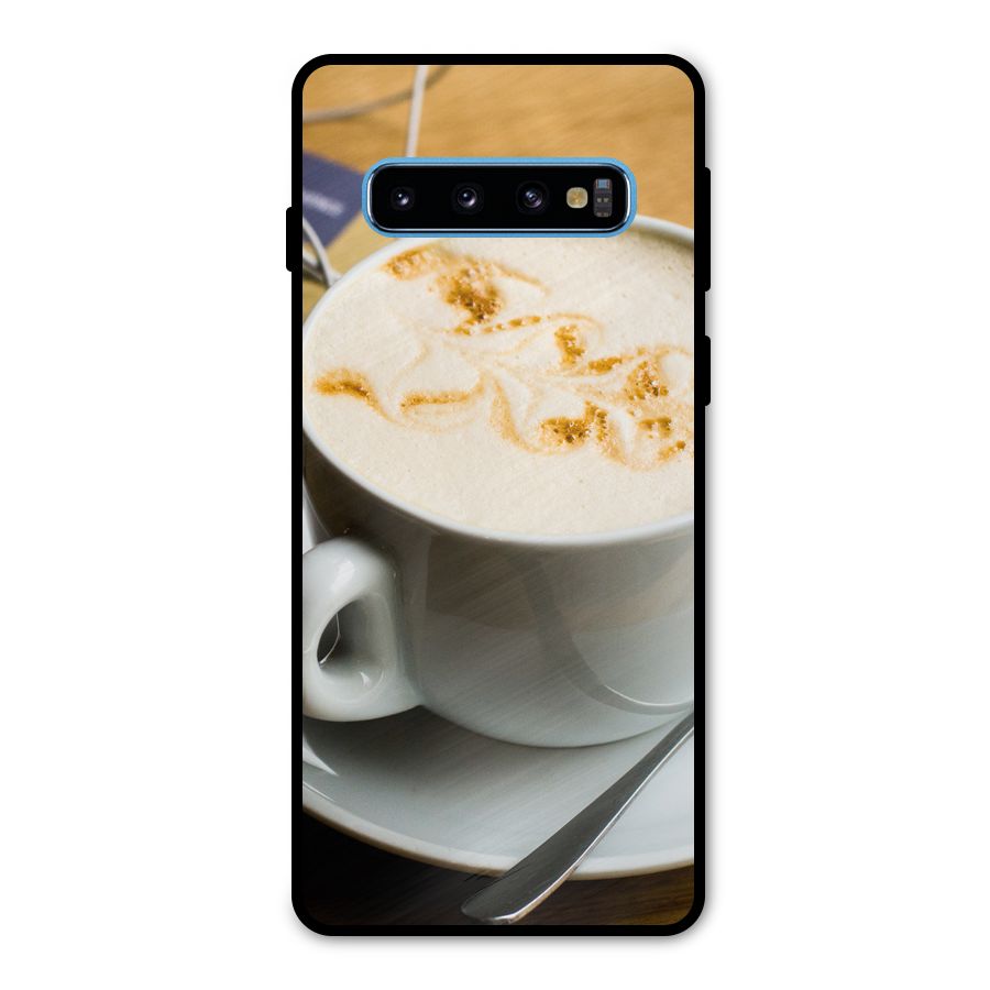 Morning Coffee Metal Back Case for Galaxy S10