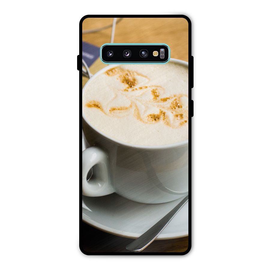 Morning Coffee Metal Back Case for Galaxy S10 Plus