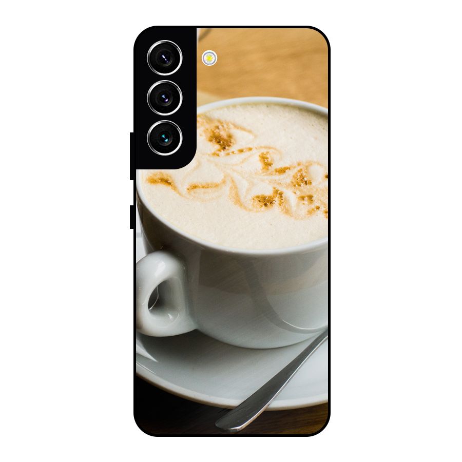 Morning Coffee Metal Back Case for Galaxy S22 5G