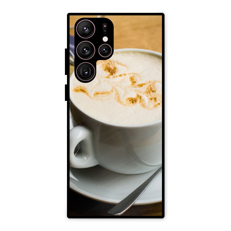 Morning Coffee Metal Back Case for Galaxy S22 Ultra 5G