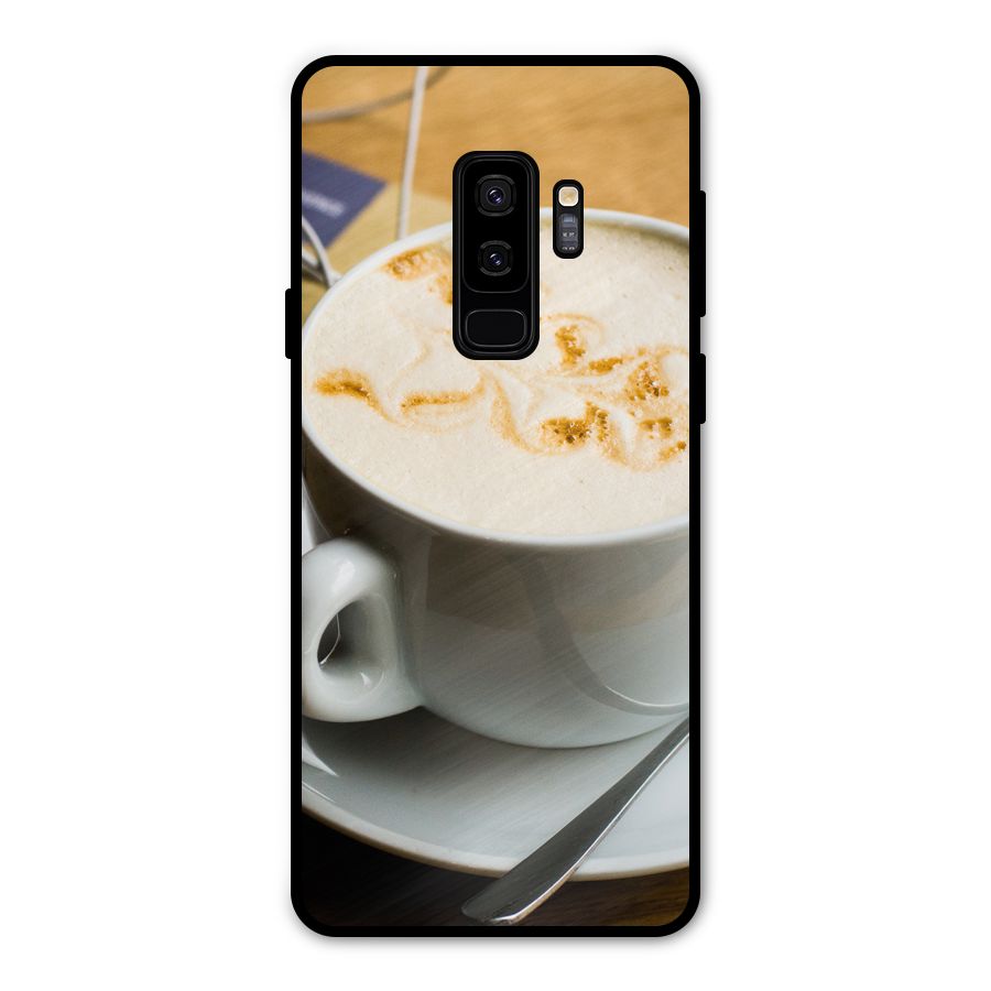 Morning Coffee Metal Back Case for Galaxy S9 Plus