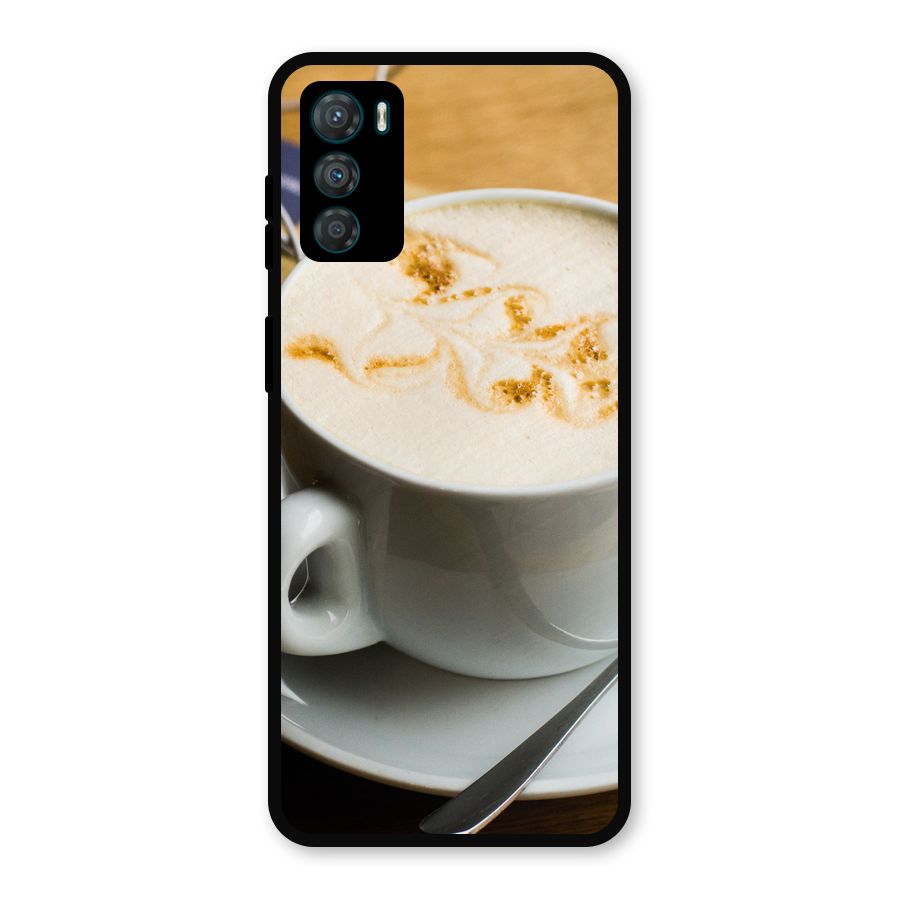 Morning Coffee Metal Back Case for Moto G42