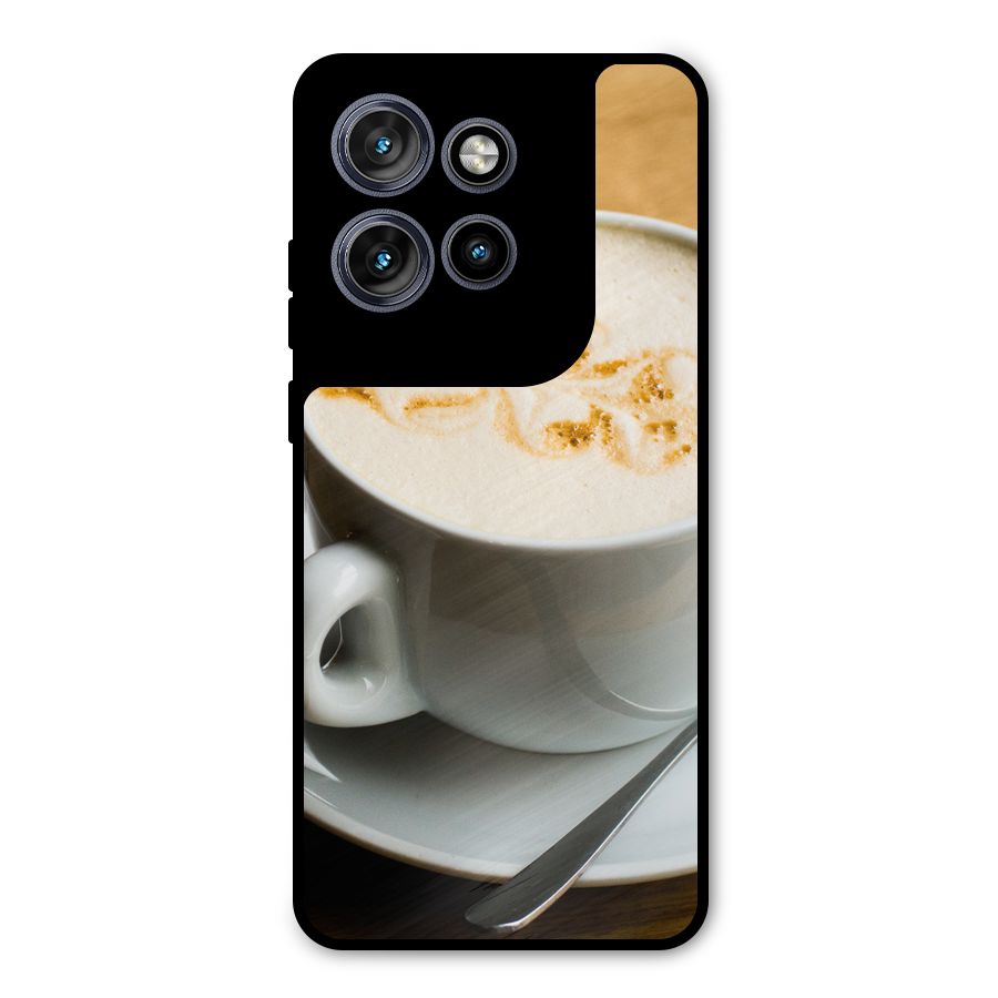 Morning Coffee Metal Back Case for Motorola Edge 50 Neo