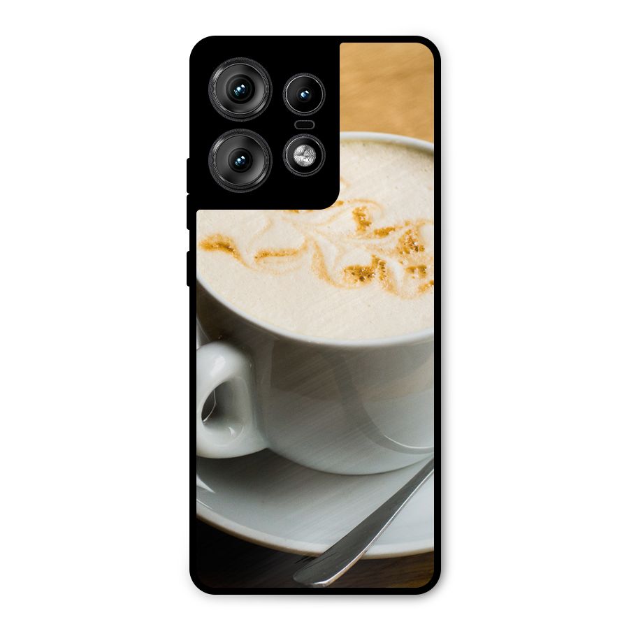 Morning Coffee Metal Back Case for Motorola Edge 50 Pro