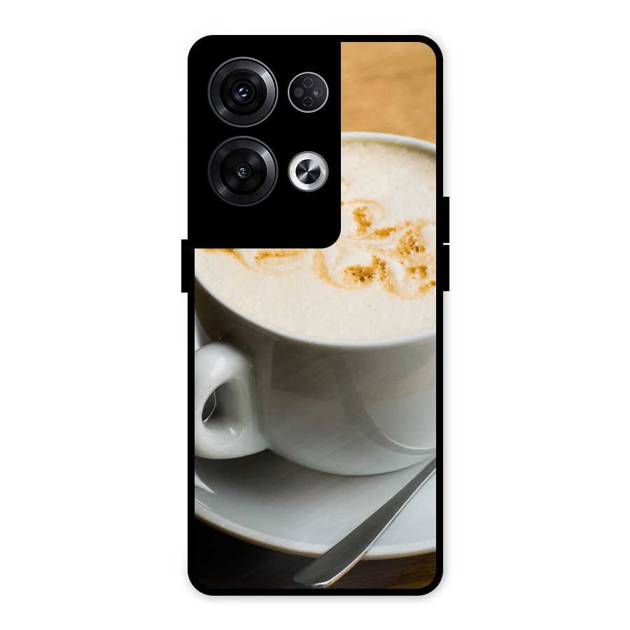 Morning Coffee Metal Back Case for Oppo Reno8 Pro 5G