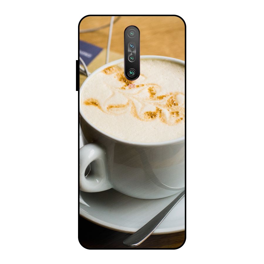Morning Coffee Metal Back Case for Poco X2