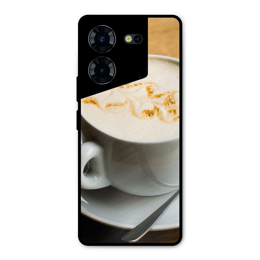 Morning Coffee Metal Back Case for Tecno Pova 5 Pro 5G