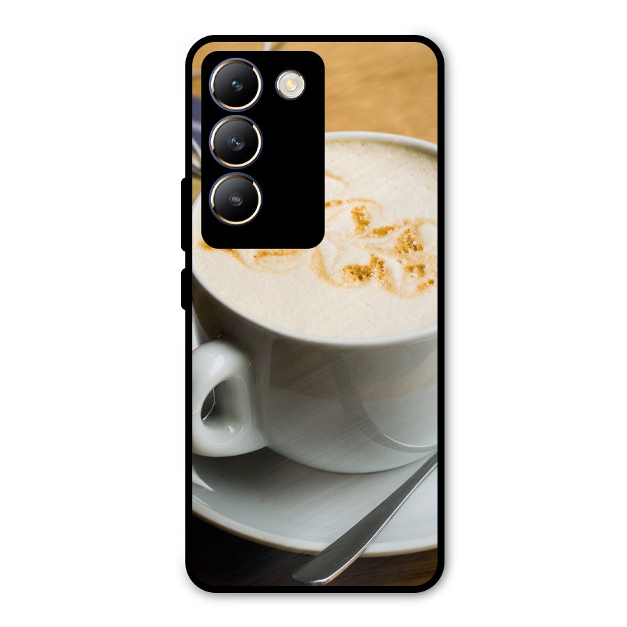 Morning Coffee Metal Back Case for Vivo T3 5G