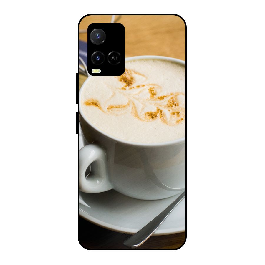 Morning Coffee Metal Back Case for Vivo Y21