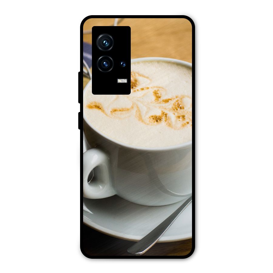 Morning Coffee Metal Back Case for iQOO 9 5G