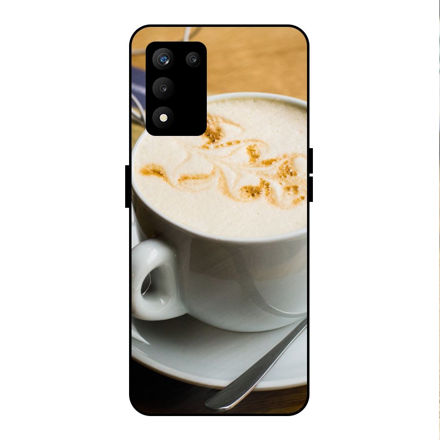Morning Coffee Metal Back Case for realme 9 5G SE