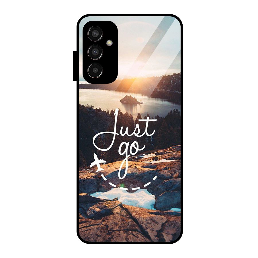 Morning Just Go Glass Back Case for Galaxy F13