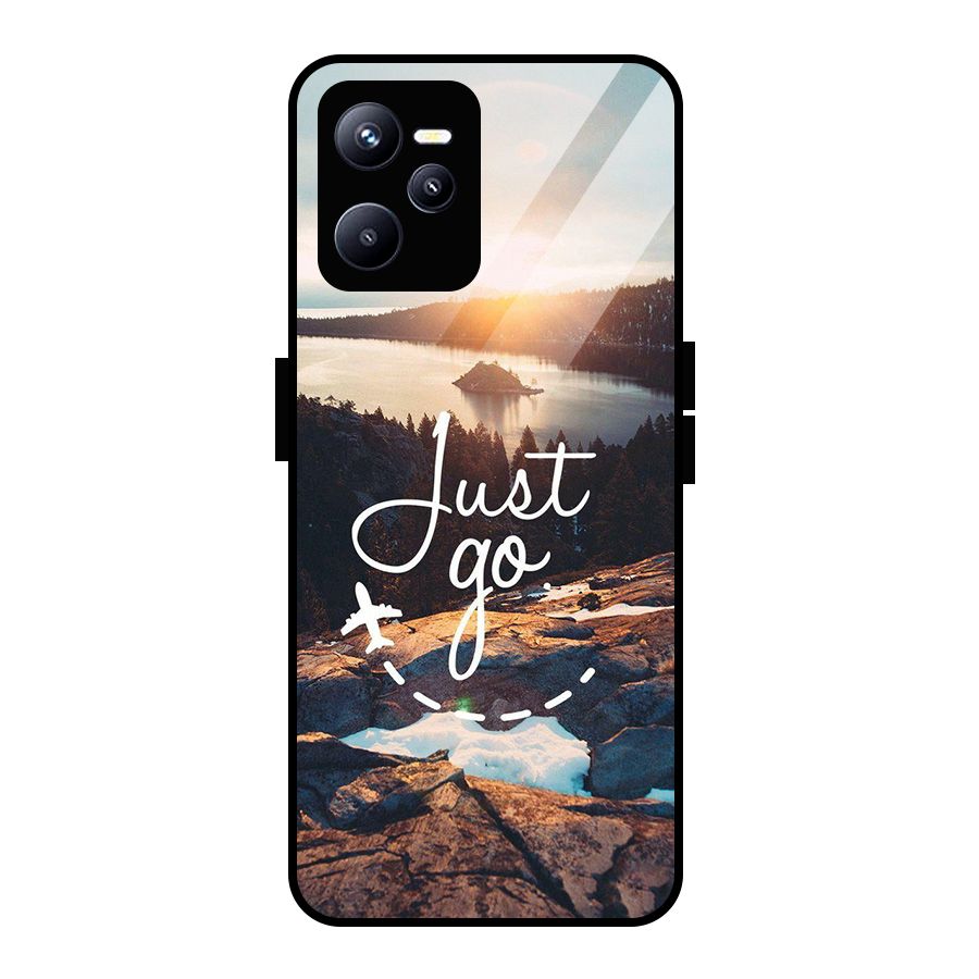 Morning Just Go Glass Back Case for Realme C35