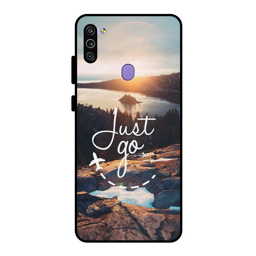 Morning Just Go Metal Back Case for Galaxy M11
