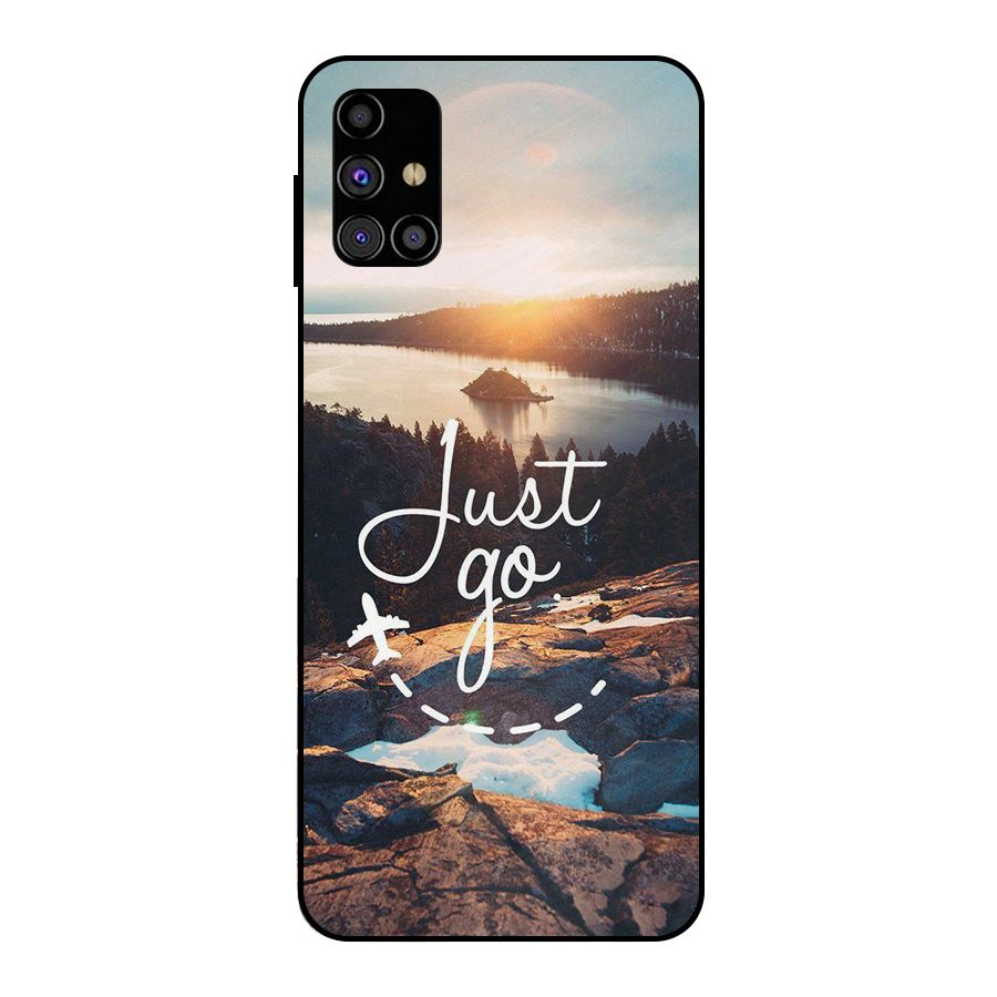 Morning Just Go Metal Back Case for Galaxy M31s